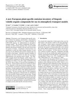 A new European plant-specific emission inventory