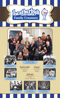 Taylorsville Draper Midvale - Leatherby`s Family Creamery