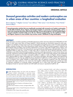 Demand generation activities and modern