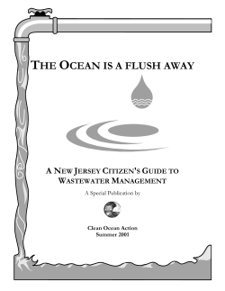 the ocean is a flush away
