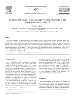 Potential for potable water savings by using rainwater in the
