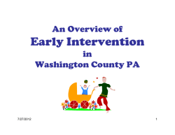 Early Intervention - Washington County, PA
