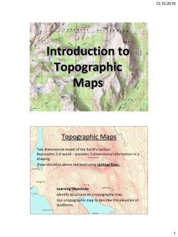 Introduction to Topographic Maps