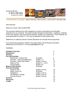 Earth, Wind and WILDFIRE - San Diego Natural History Museum