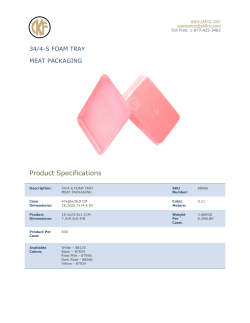 34/4-s foam meat packaging tray