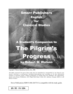 the pilgrim`s progress