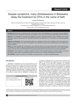 Despite symptoms, many Zimbabweans in