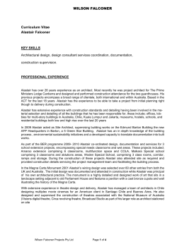 CV - Wilson Falconer