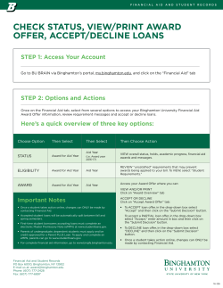 How to View, Print, Accept, Decline Award Offer