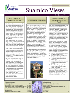 Quarter 2 2015 - Village of Suamico
