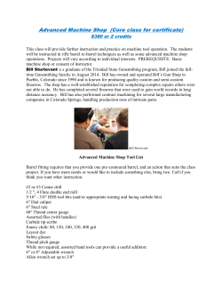 Advanced Machine Shop (Core class for certificate)