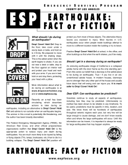 EARTHQUAKE: FACT or FICTION