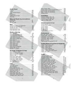 - One Stop Event Rentals
