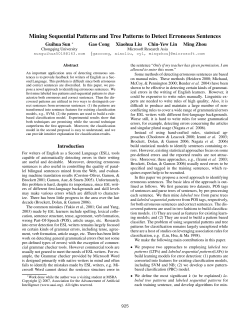 Mining Sequential Patterns and Tree Patterns to