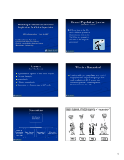 Mentoring the Millennial Generation