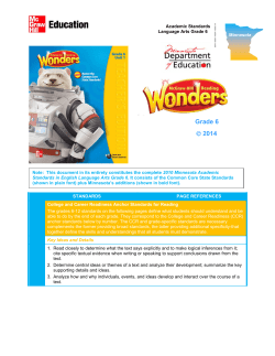 Grade 6 &copy; 2014 - Macmillan/McGraw-Hill