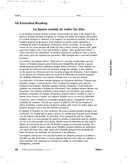 3A Extended Reading La buena comida de todos los días