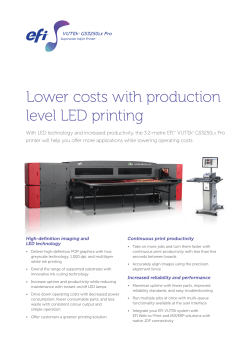 Lower costs with production level LED printing