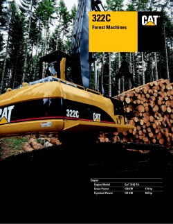 Specalog for 322C Forest Machines, AEHQ5442