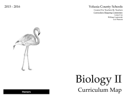 Biology II - Volusia County Schools