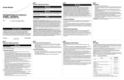 Owner Manual - American Standard