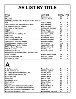 quiz list by title - Waverly School District 145