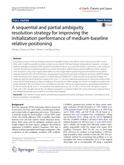 A sequential and partial ambiguity resolution strategy for improving