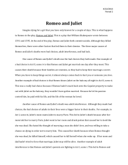 Romeo and Juliet