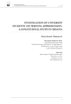 INVESTIGATION OF UNIVERSITY STUDENTS` EFL WRITING