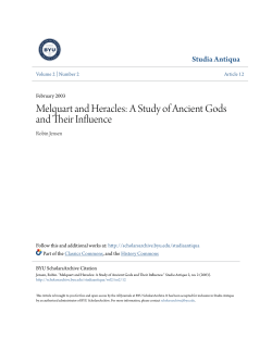 Melquart and Heracles: A Study of Ancient Gods and Their Influence