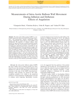 Measurements of IntraAortic Balloon Wall Movement During Inflation