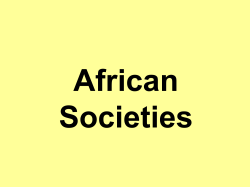African Cultural Characteristics
