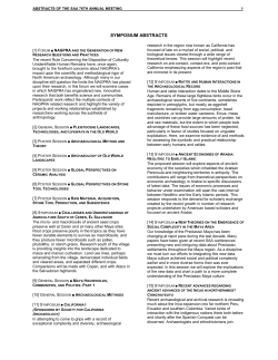 includes all Session Abstracts and Individual Abstracts