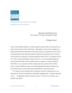 Speech and Democracy