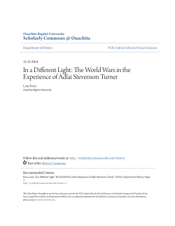 In a Different Light: The World Wars in the Experience of Adlai
