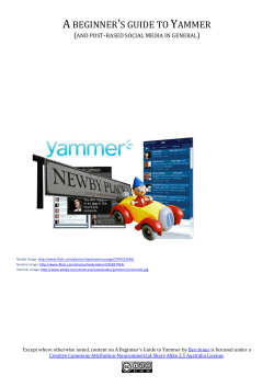 A Beginner`s Guide to Yammer - NSW Department of Education