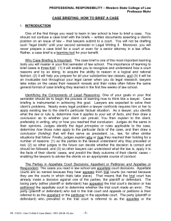 ProfessionalResponsibility240AProfMohrFA15HowToBriefACase