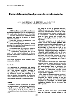 Factors Influencing Blood Pressure in Chronic