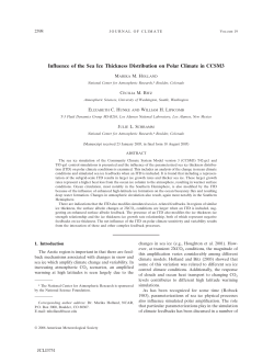 Influence of the Sea Ice Thickness Distribution on Polar Climate in