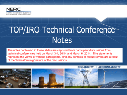 Modeling Data ― MOD-032-1 and MOD-033-1