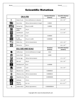 Scientific Notation