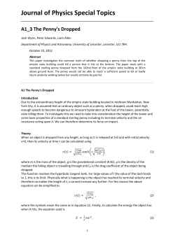 Title of PAPER - Department of Physics and Astronomy