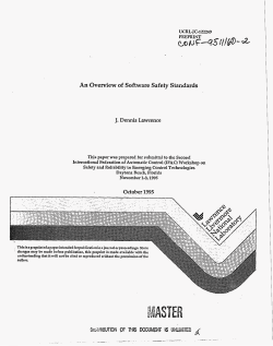 An Overview of Software Safety Standards