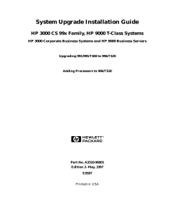 System Upgrade Installation Guide