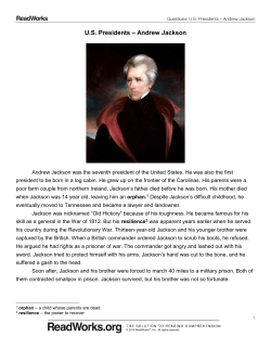 U.S. Presidents – Andrew Jackson