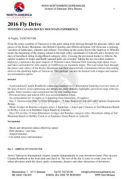 Jonview Canada Inc. - WESTERN CANADA ROCKY MOUNTAIN