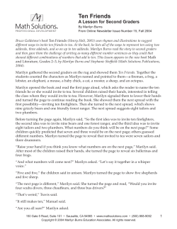 Ten Friends - Math Solutions