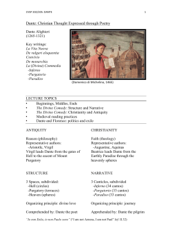 Dante: Christian Thought Expressed through Poetry