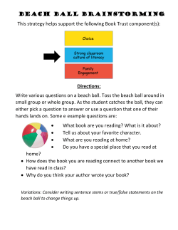 Beach Ball Brainstorming