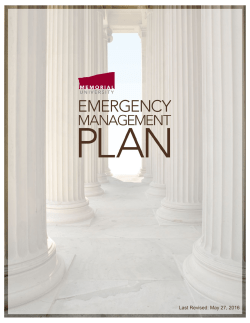 St. John`s Emergency Management Plan